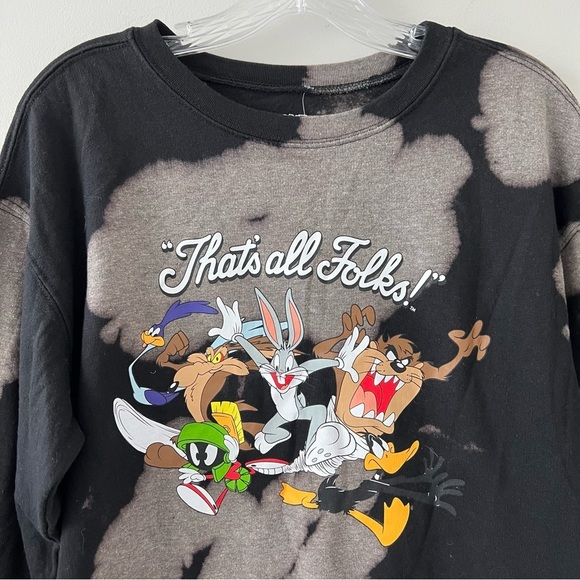 NWT Looney Tunes Tie Dye Tune Squad Pullover Sweater Size Medium 90s Retro - Picture 4 of 5